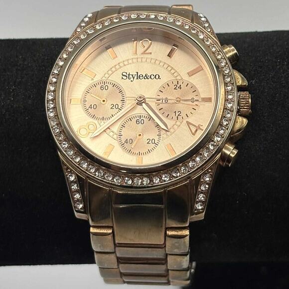 Rose Gold Style&Co Men's Watch - Picture 1 of 3